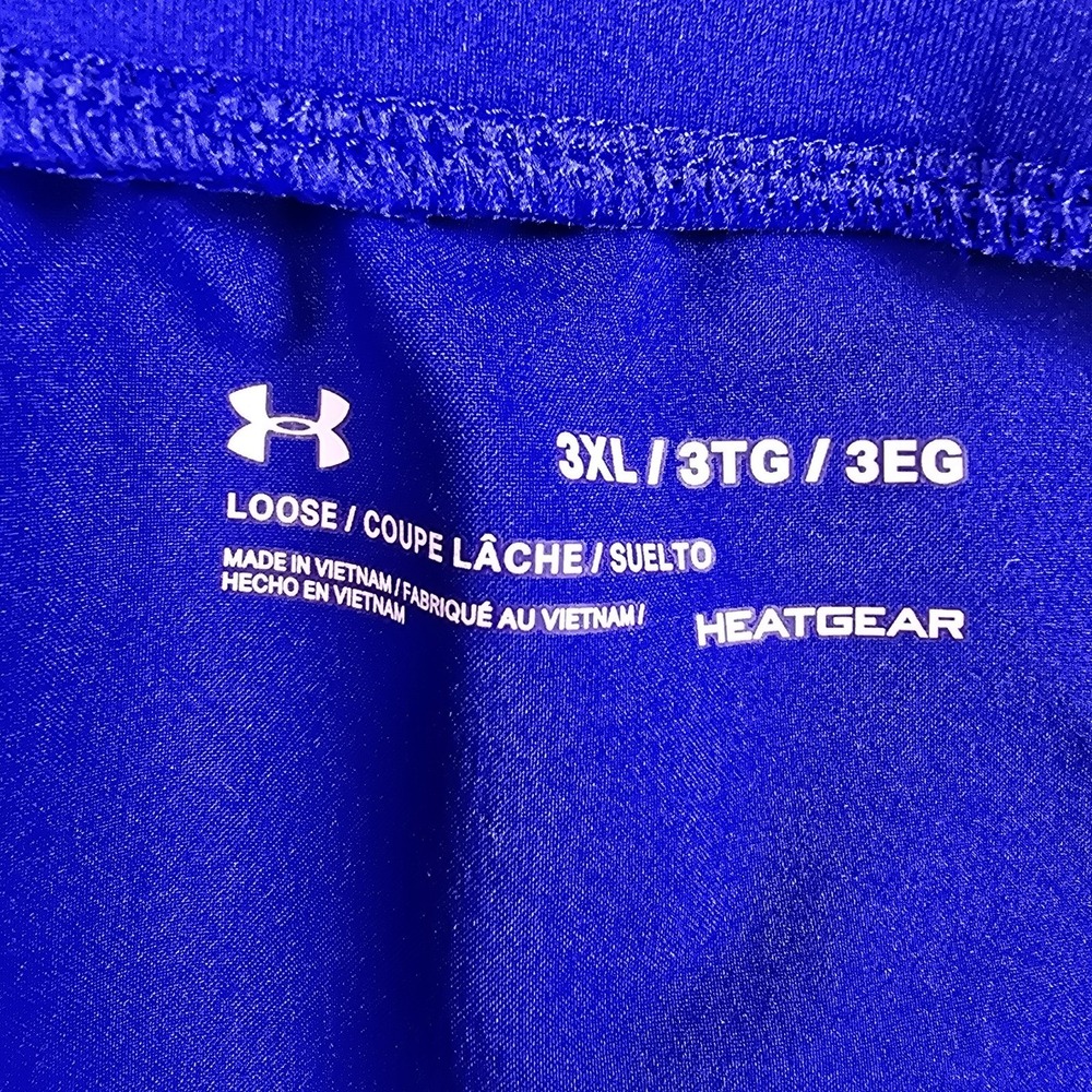 NEW Under Armour Shorts Women's 3XL Blue Athletic Loose Heatgear Solid Sportcore - Picture 8 of 15